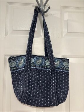 Vintage Vera Bradley Seaport Navy Shoulder Bag